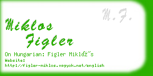 miklos figler business card